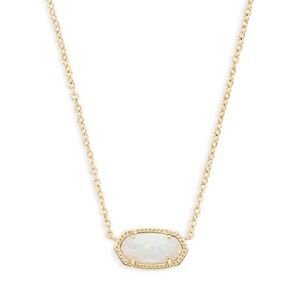 Kendra Scott White and Gold Elisa Necklace